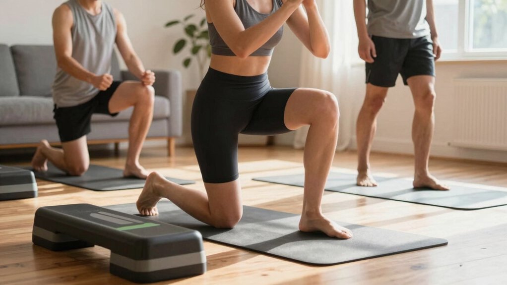 home workouts gentle on knees