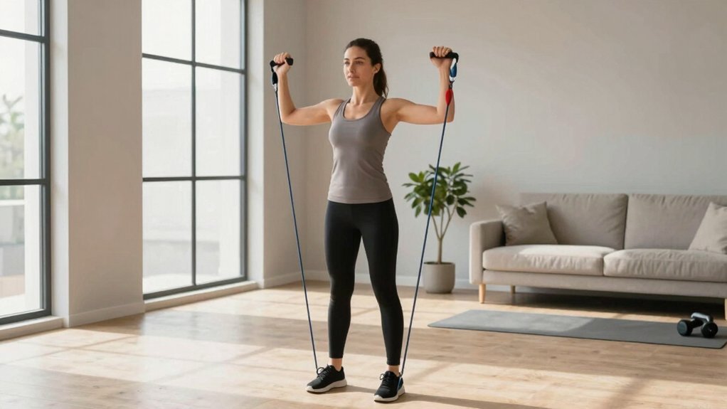 resistance bands full body strength routine
