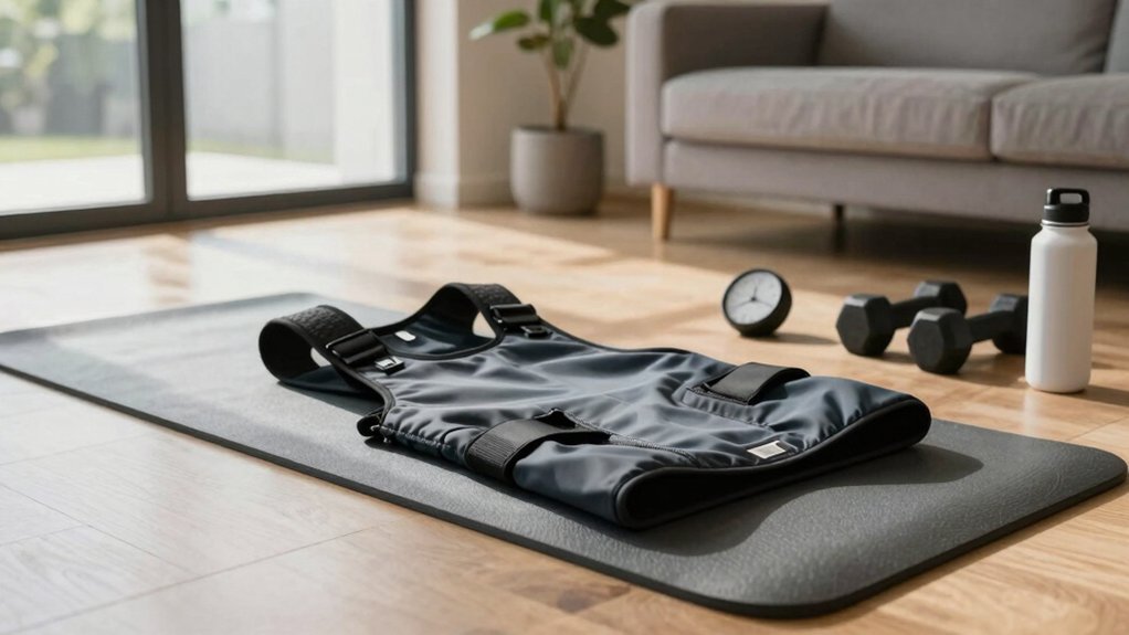 weighted vest strengthens core stability